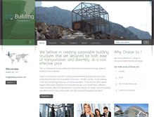 Tablet Screenshot of buildingcontainer.com